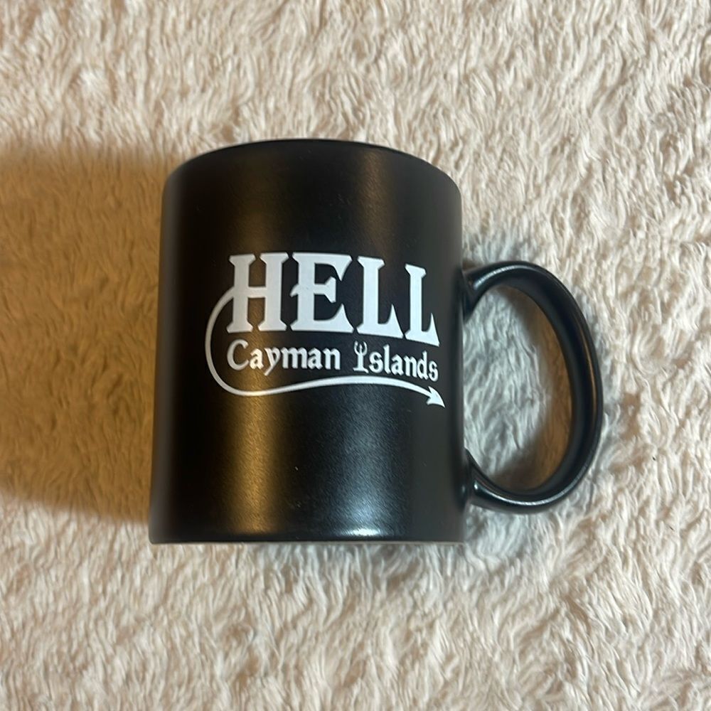 Cayman Islands hell mug